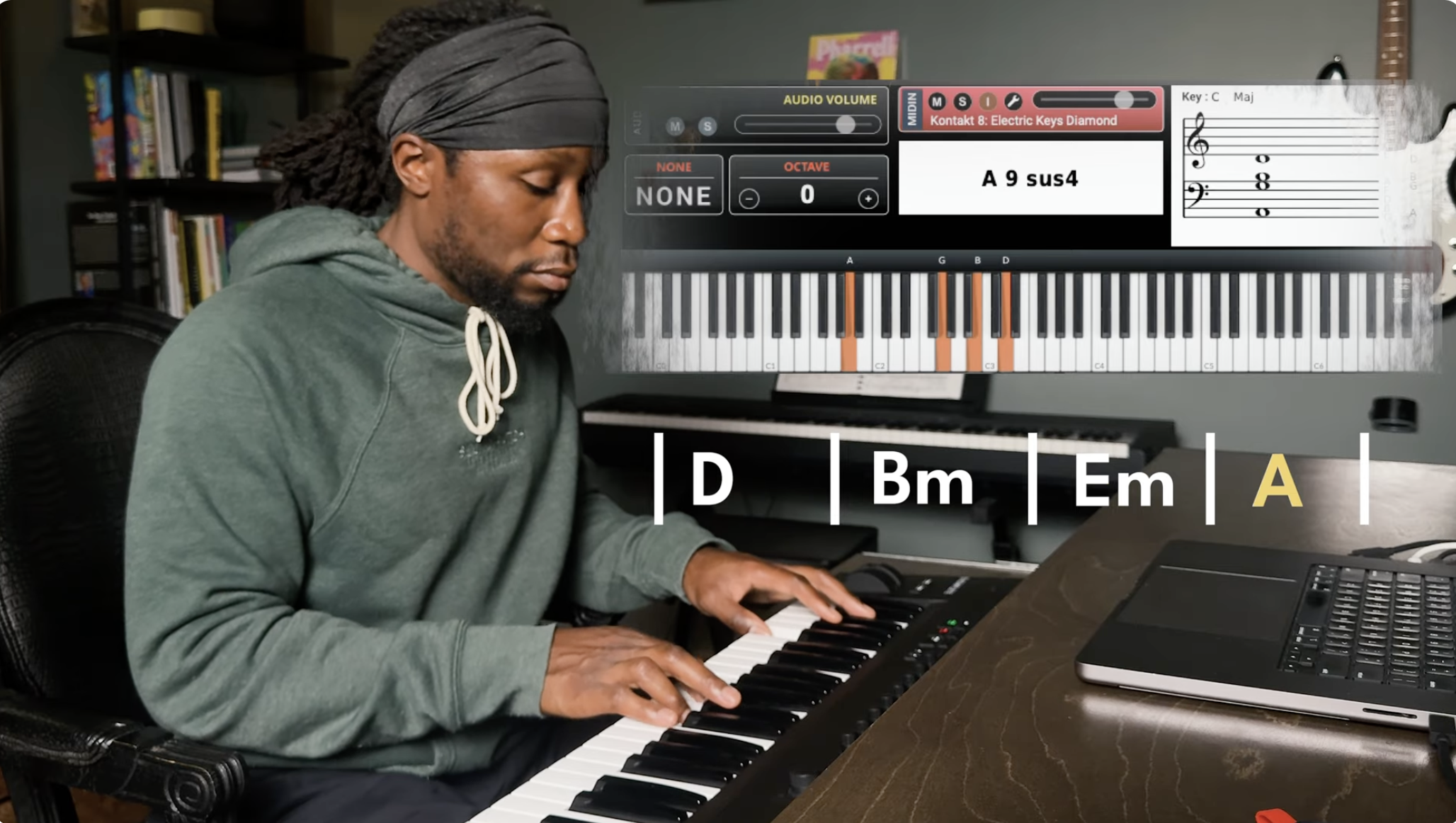 Melvin Darrell at the keys